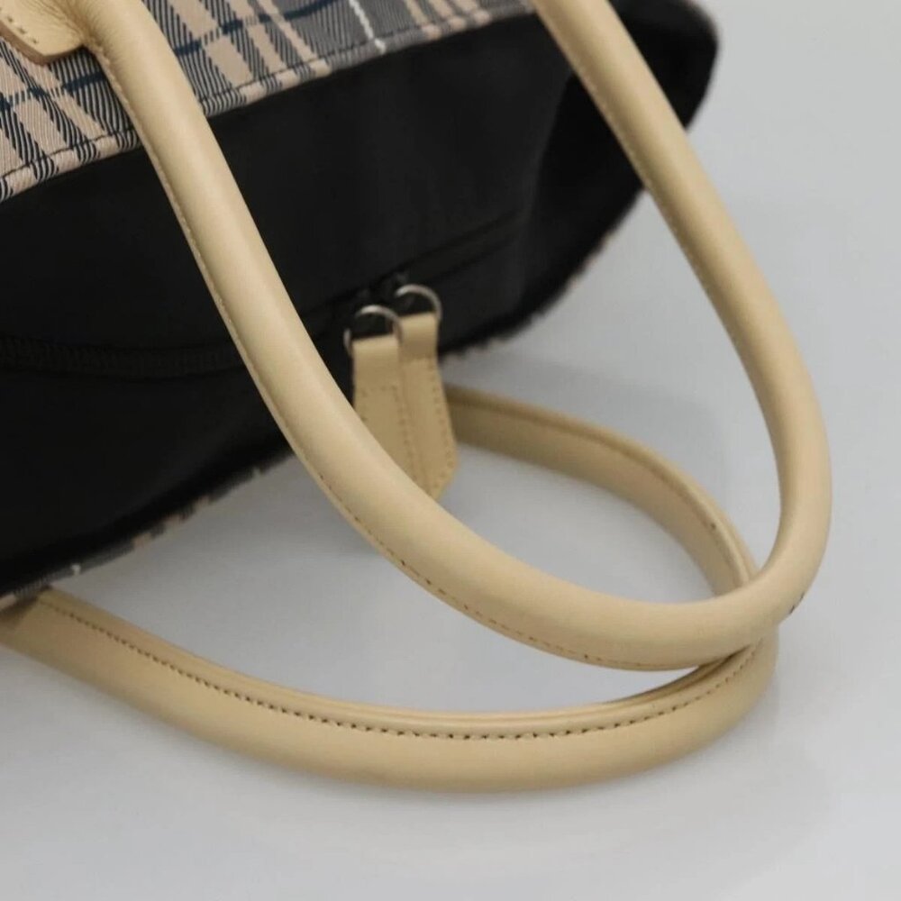 BURBERRY Blue Label Nova Check Tote Bag Nylon Gray Auth ti3408 - Picture 8 of 16